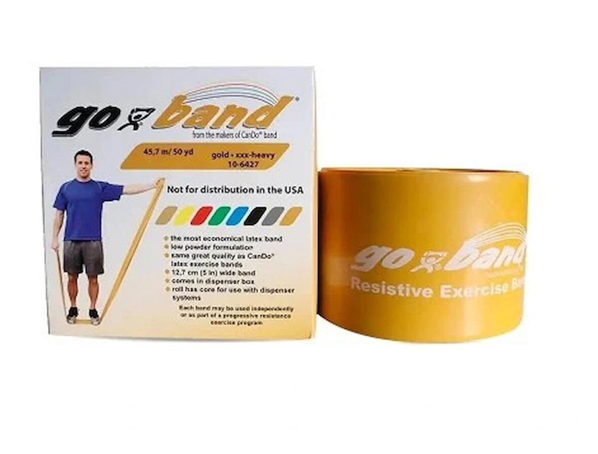 CanDo Go-Band Direnç Egzersiz Bandı Altın ( xxx-heavy ) 45.7 mt -10-6427