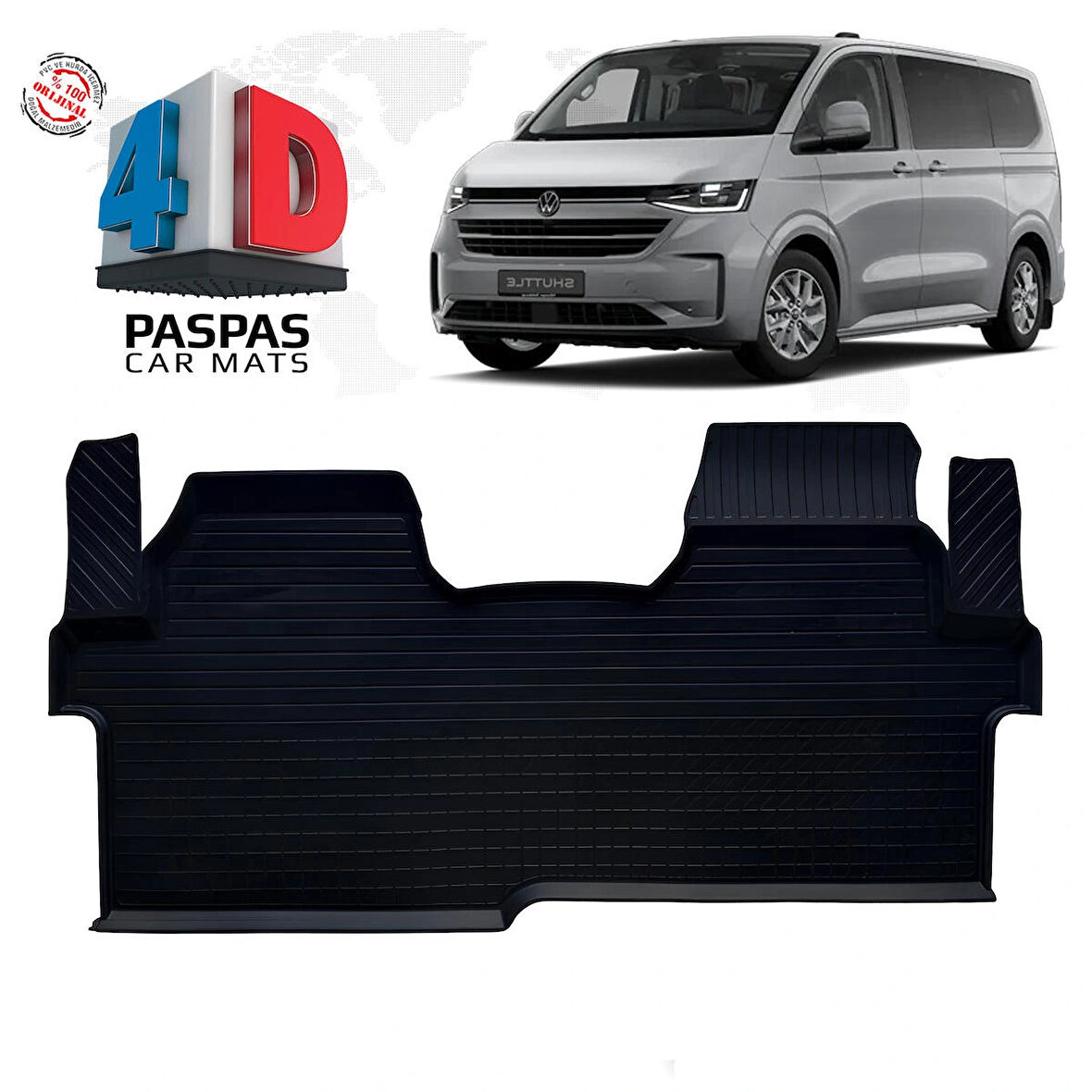 Volkswagen Transporter T7 4D Havuzlu Paspas 2025 Model ve Sonrası