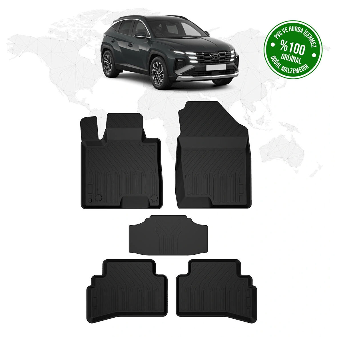 Hyundai Tucson 4D Havuzlu Paspas 2021 Model Ve Sonrası