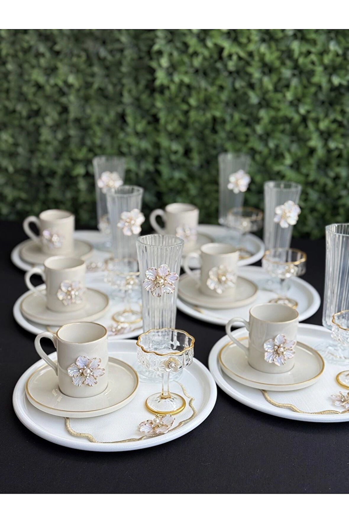 6 Kişilik 36 parça Lüks Kahve Sunum Seti