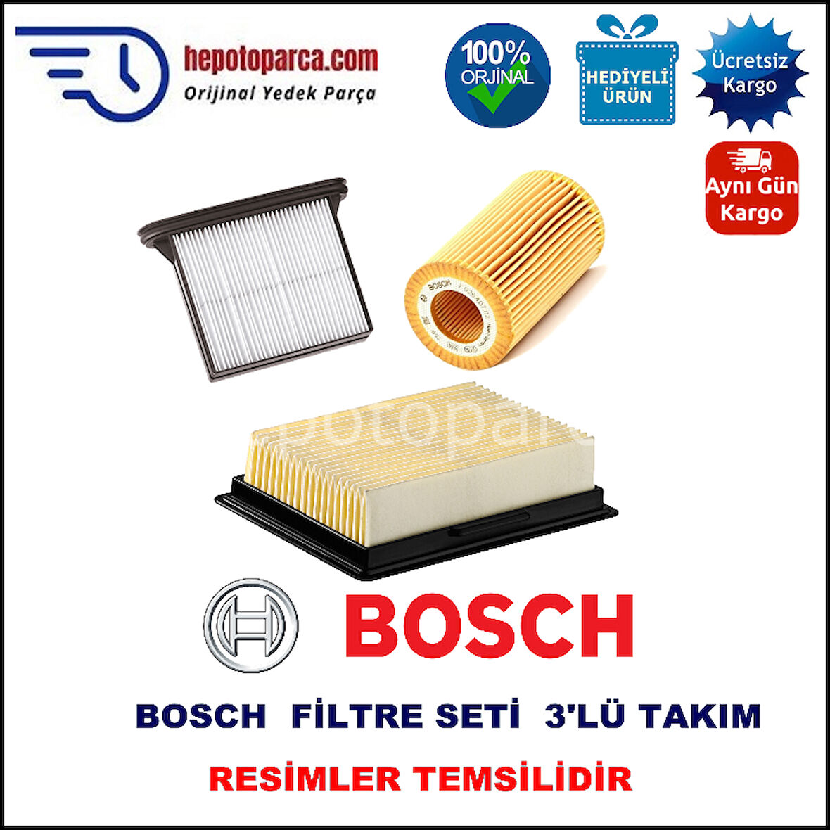 JEEP Grand Cherokee 2.7 CRD (10.2001 - 12.2004) BOSCH Filtre Seti filitre