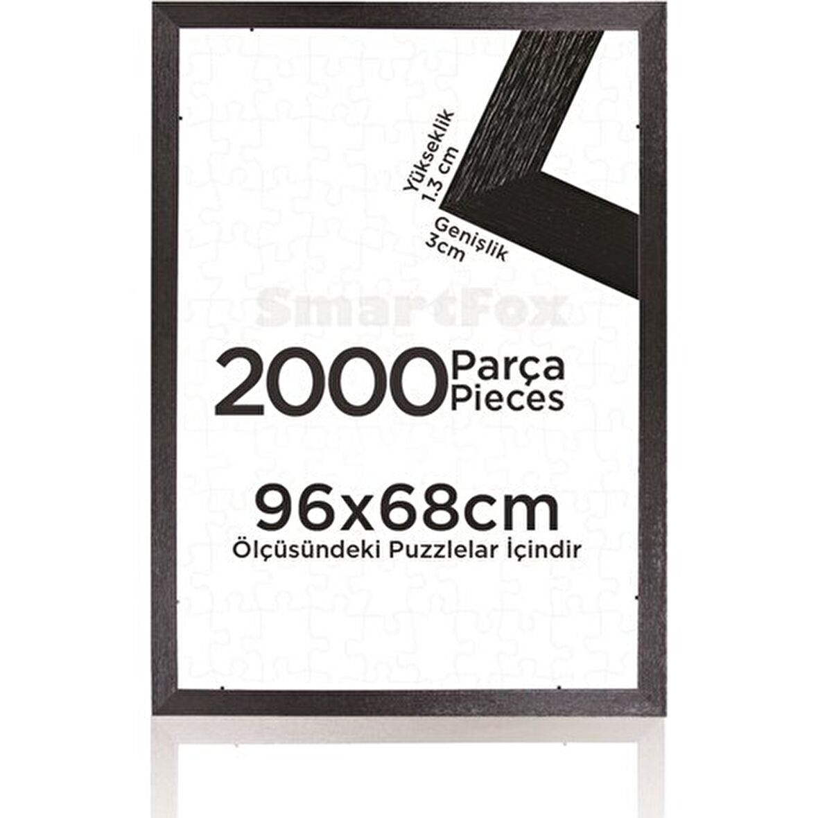 2000 Parça Puzzle Çerçevesi Siyah