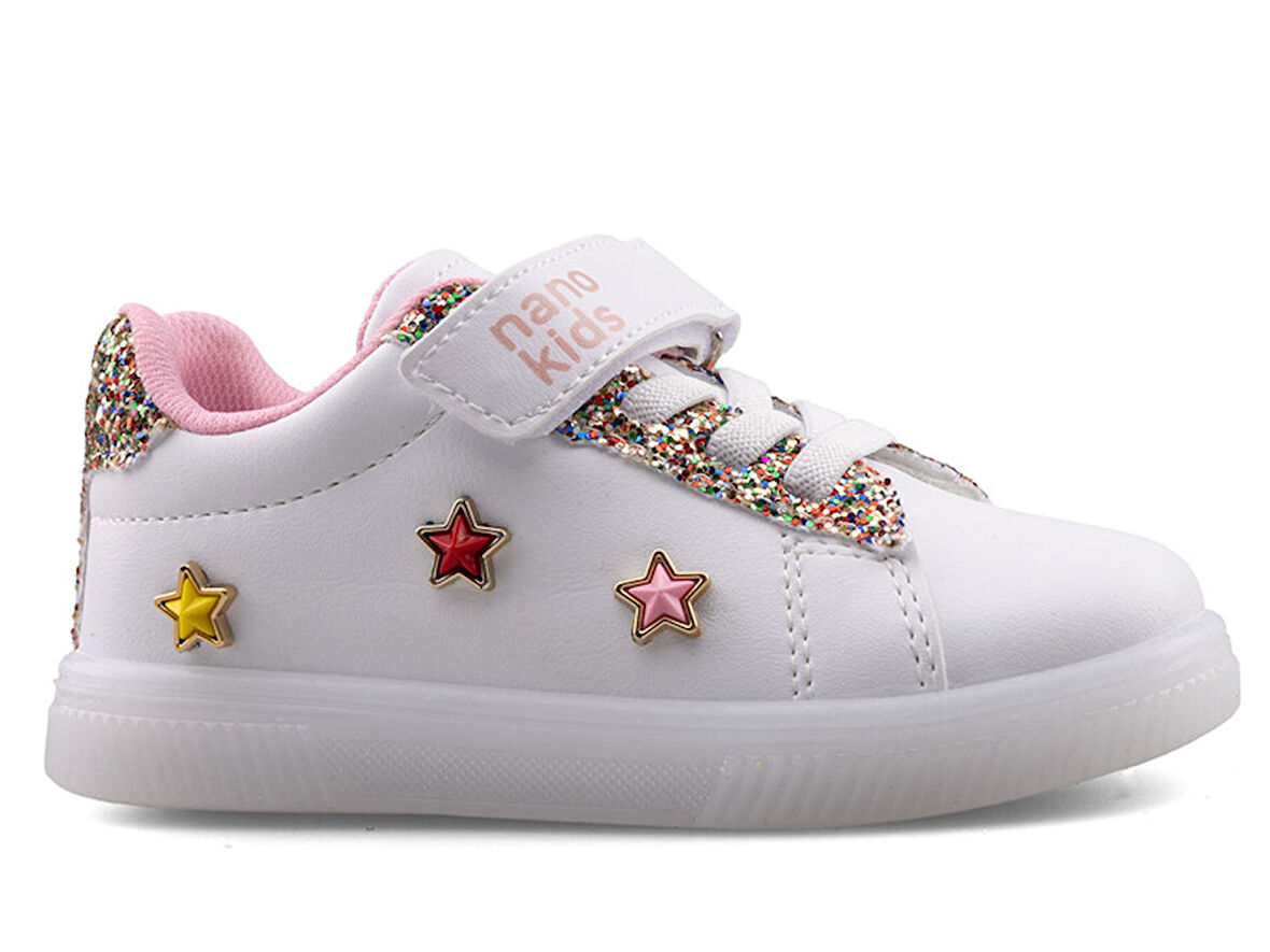 Nano Kids Cırtlı Lastikli Unisex Kız Çocuk Spor Ayakkabı Sneakers 1893