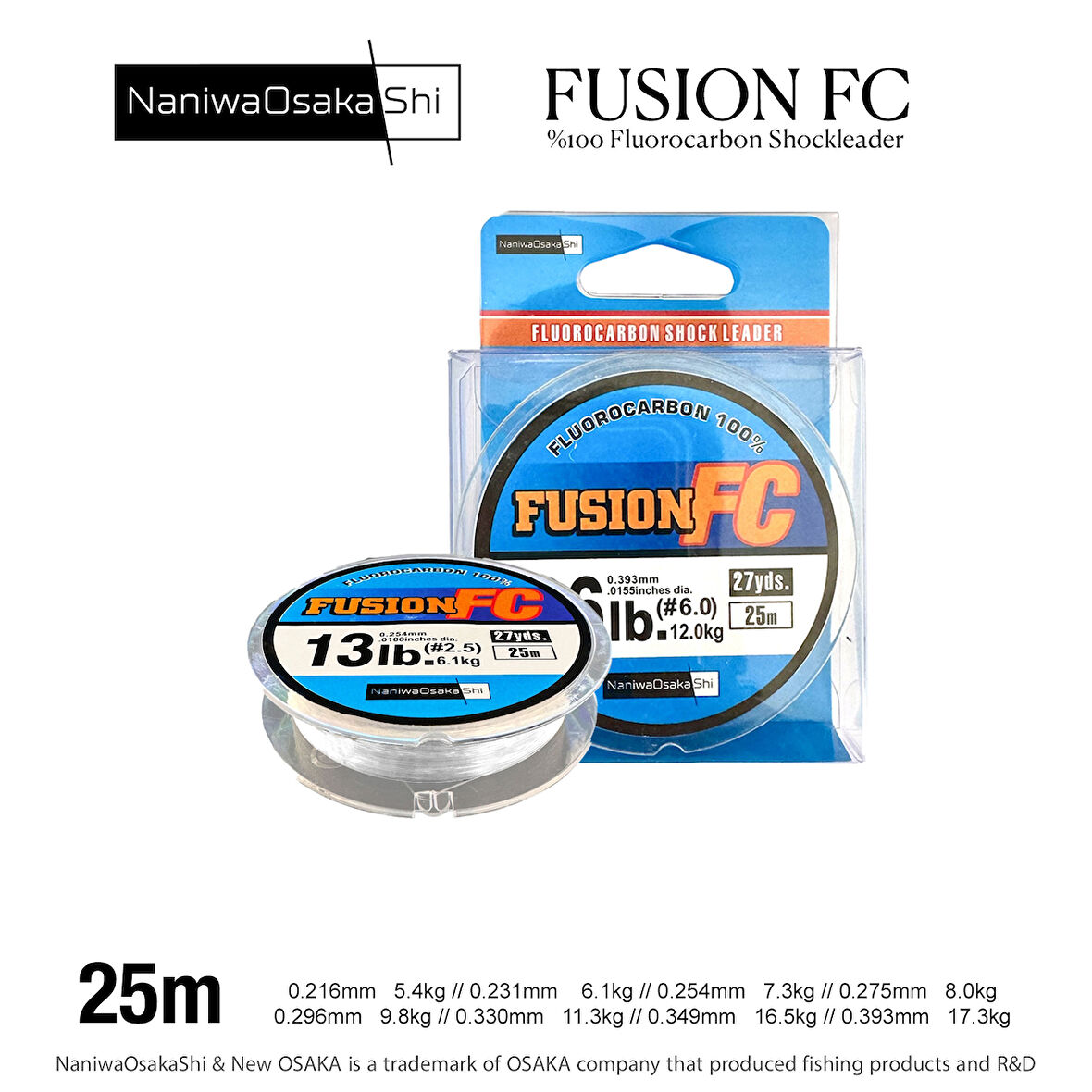 NANIWAOSAKASHI FUSION SL 100% FC 25MT 0,216MM