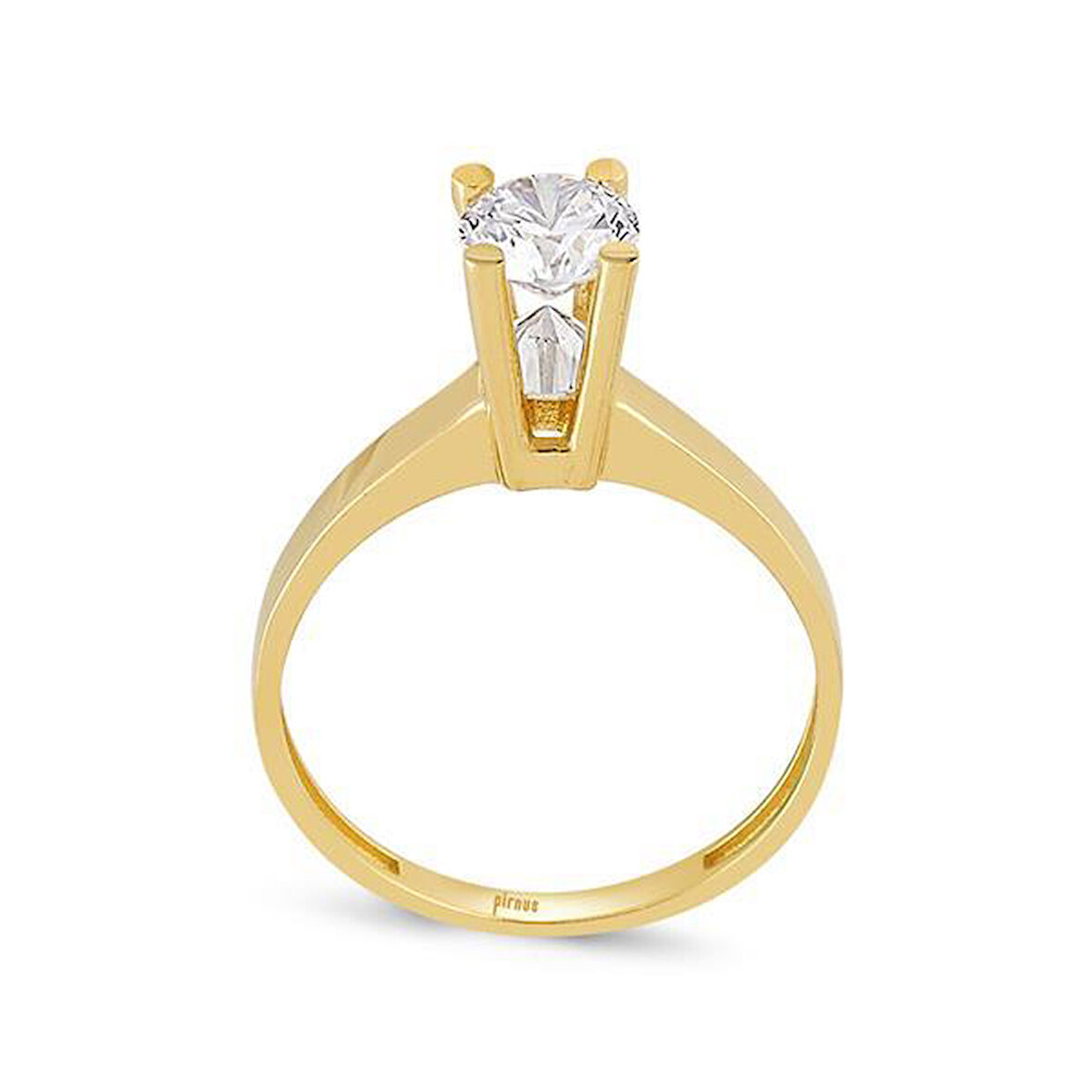 Altın Tektaş Yüzük