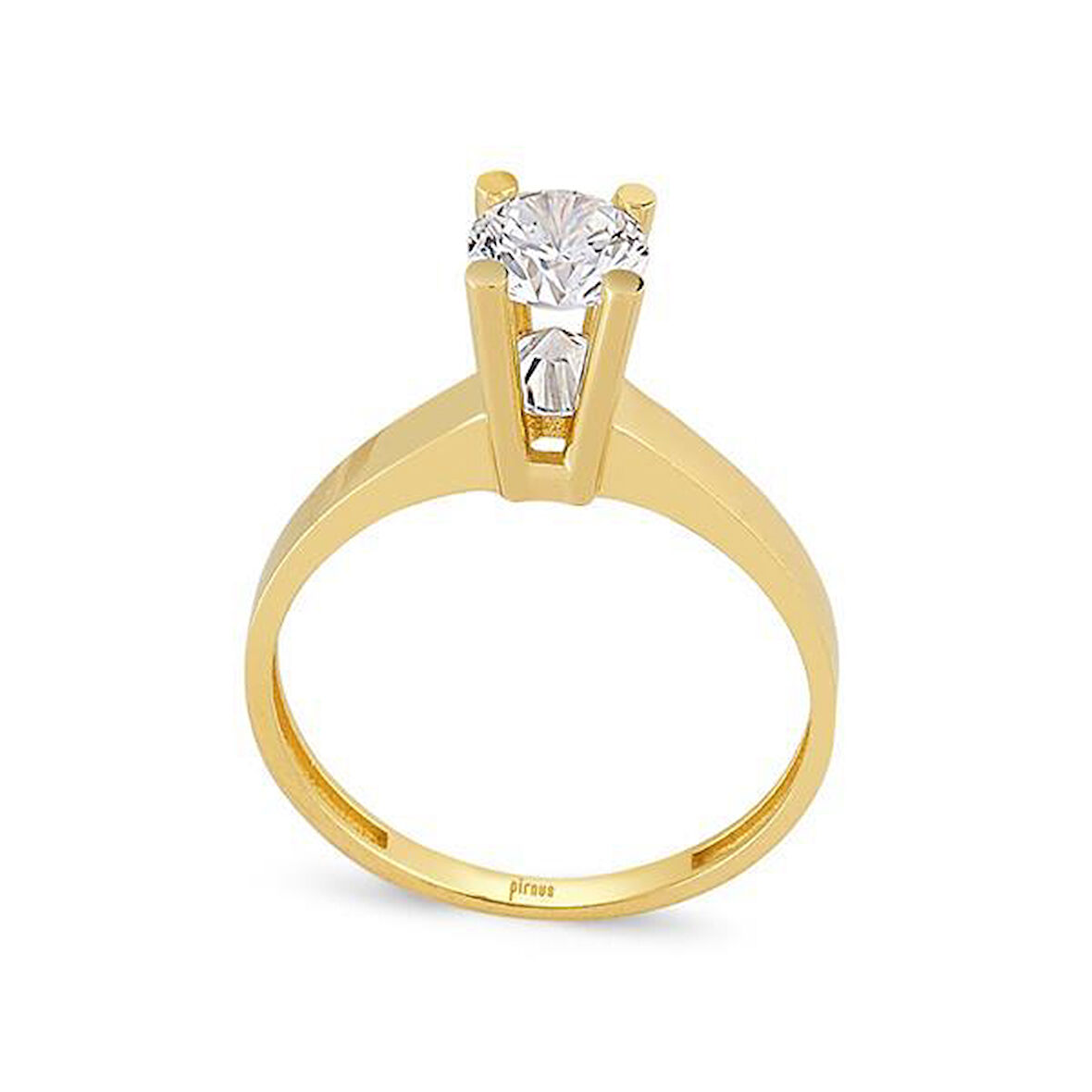 Altın Tektaş Yüzük