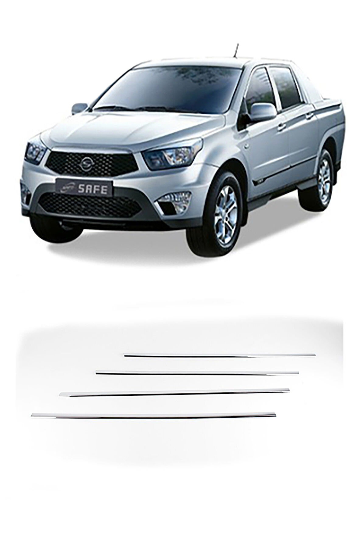 SsangYong Korando Sports 2012- Cam Çıta ABS Kromu (Made in Korea)