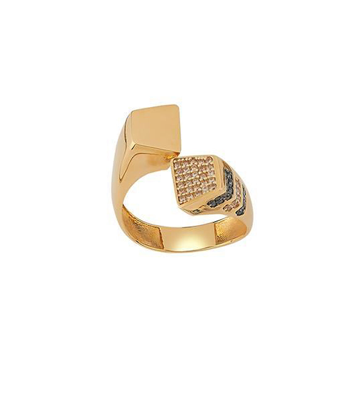 Altın Taşlı Set Yüzük