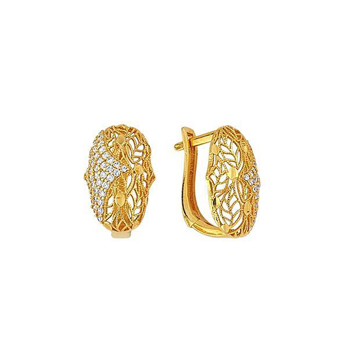 22 Ayar Altın Küpe