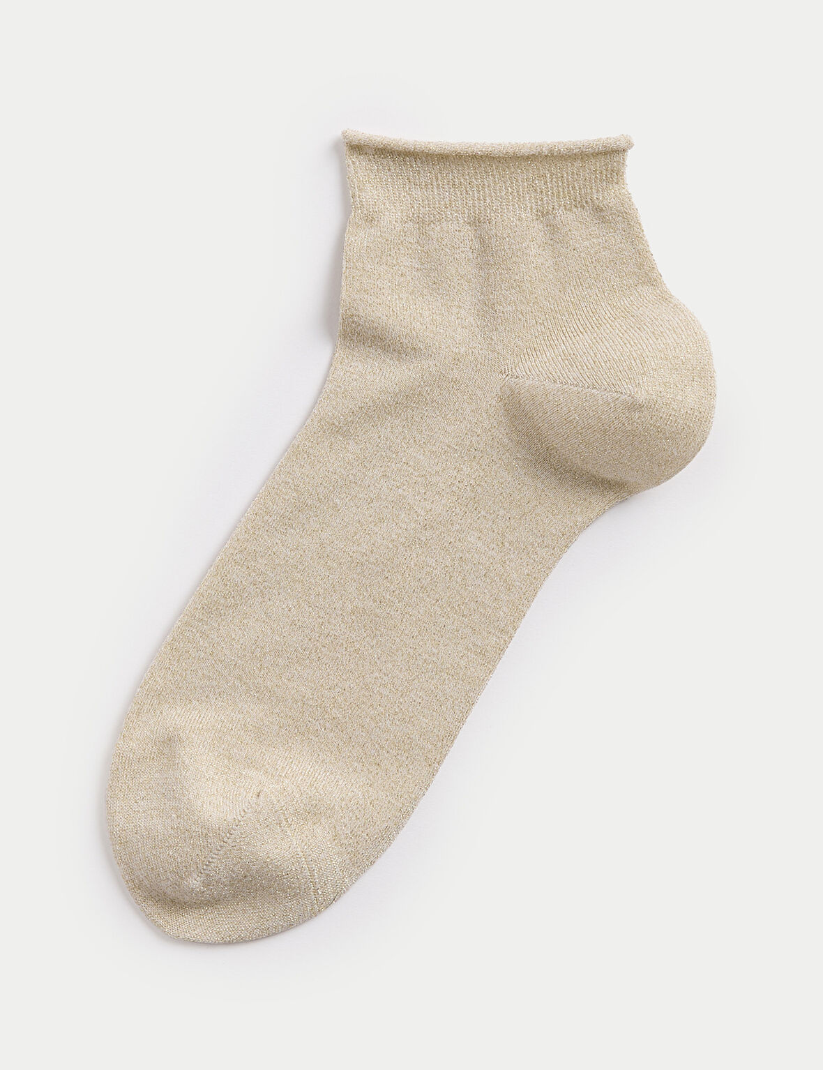 Pamuk Karışımlı Parlak Bilek Çorabı