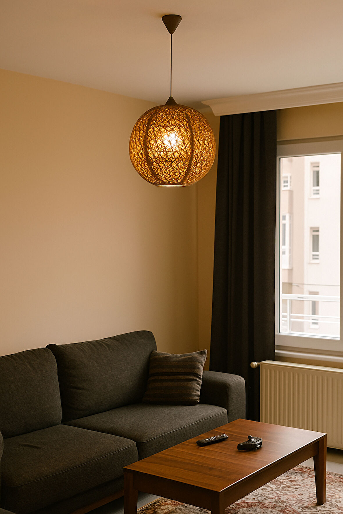 Bohem,Ahşap Gövde,Jüt,Hasır,Rustik,Modern,Doğal El Yapımı Sarkıt Avize