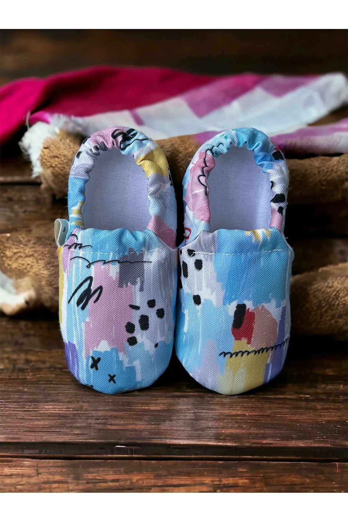 Rengarenk Organik Pamuk Kreş-ev Patiği