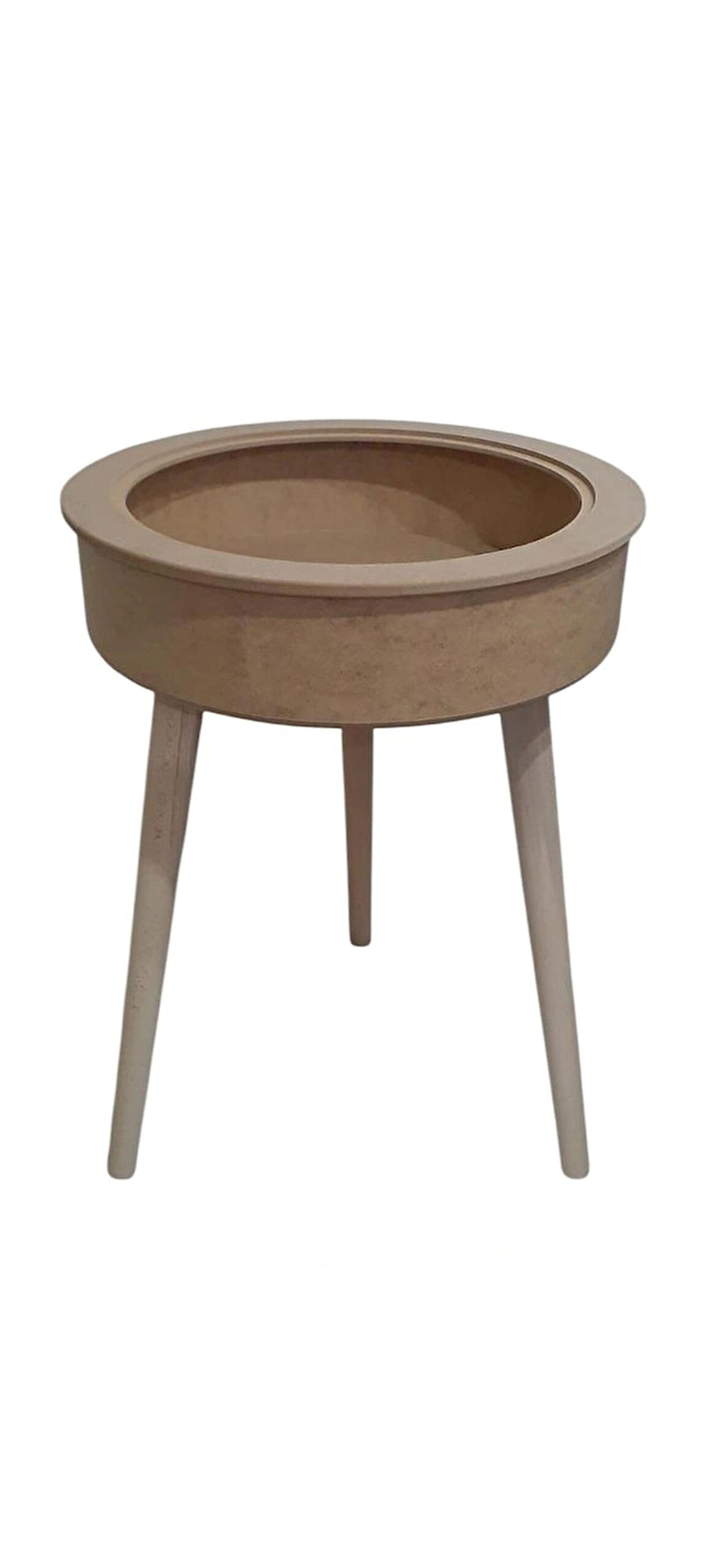 MDF Rölyef Tarzı Hazneli Sehpa 