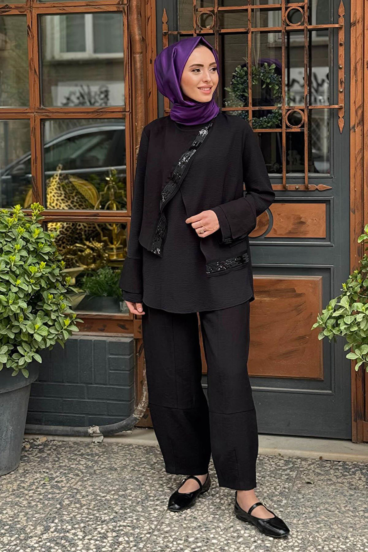 NAKİ & MASCARA Bluz 25MY2103 Siyah