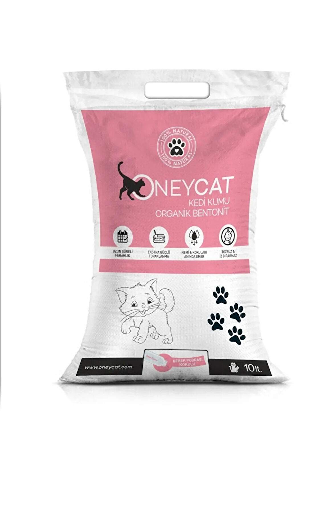 Oneycat Pudra Kokulu 10lt. Ince Taneli Topaklanan Kedi Kumu