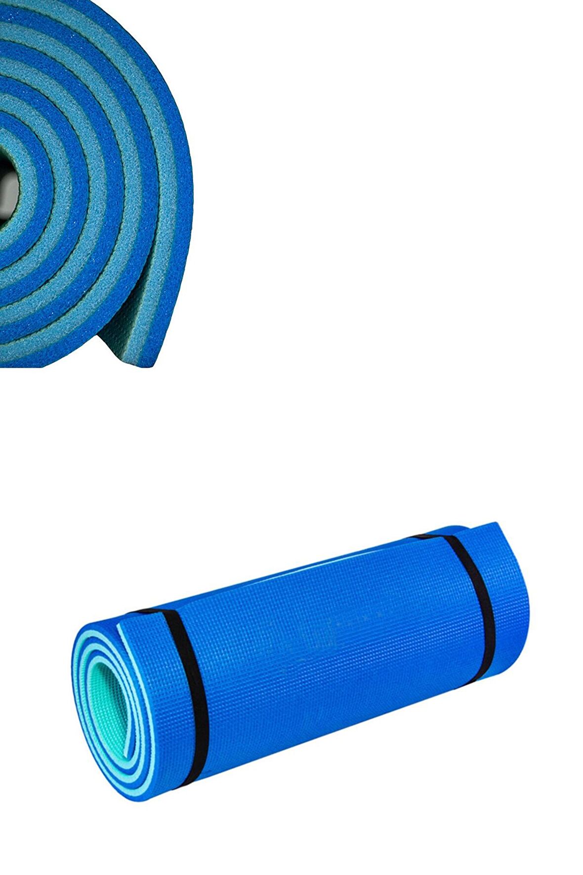 Pilates Minderi Yoga Mat Fitness Egzersiz Minderi Turkuaz & Mavi