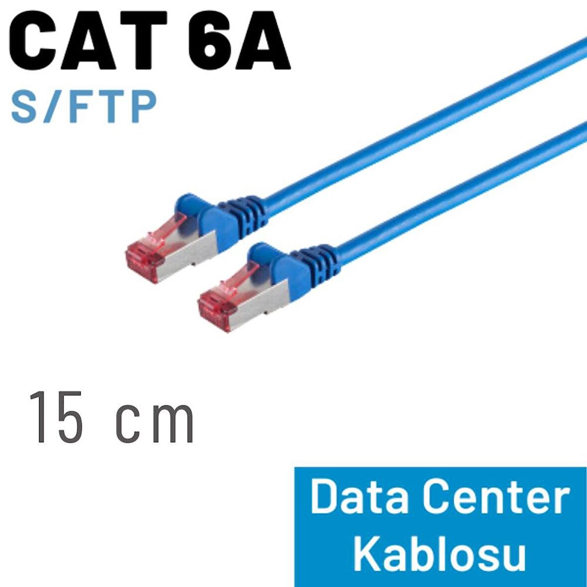 IRENIS 15 cm CAT 6A Kablo, S/FTP Ethernet Data Center Patch Kablo