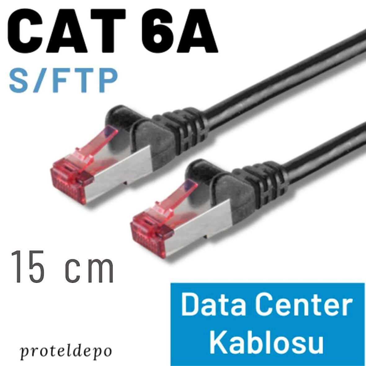 IRENIS 15 cm CAT 6A Kablo, S/FTP Ethernet Data Center Patch Kablo