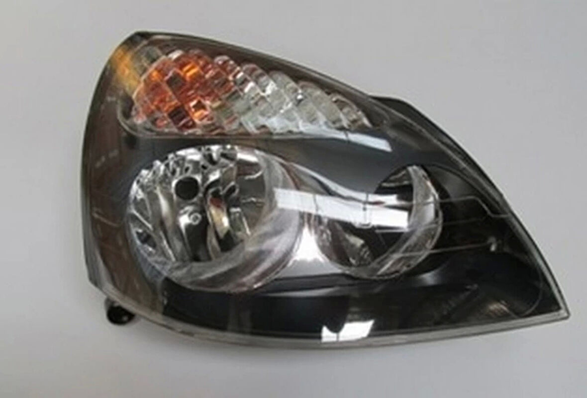 2002-2006 Renault Clio Sdhb Far Lambası Sağ Elektrikli-Motorsuz Siyah 5Fişli (H1-H7) (Ayfar) (Adet) (Oem No:7701051770)