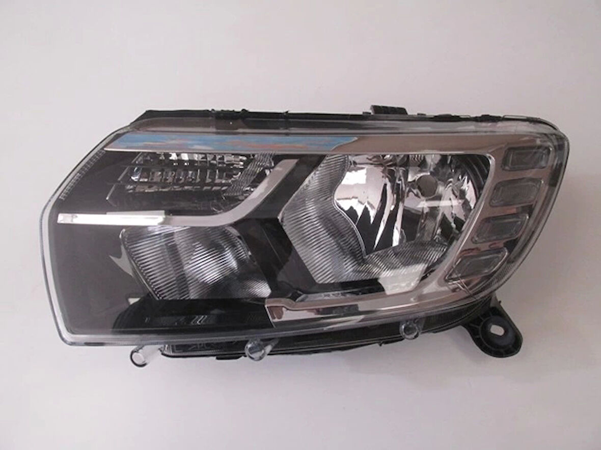 Dacıa Logan- Mcv- 17/20; Far Lambası Sol Manuel Ledli (Ayfar) (Oem No: 260604218R)