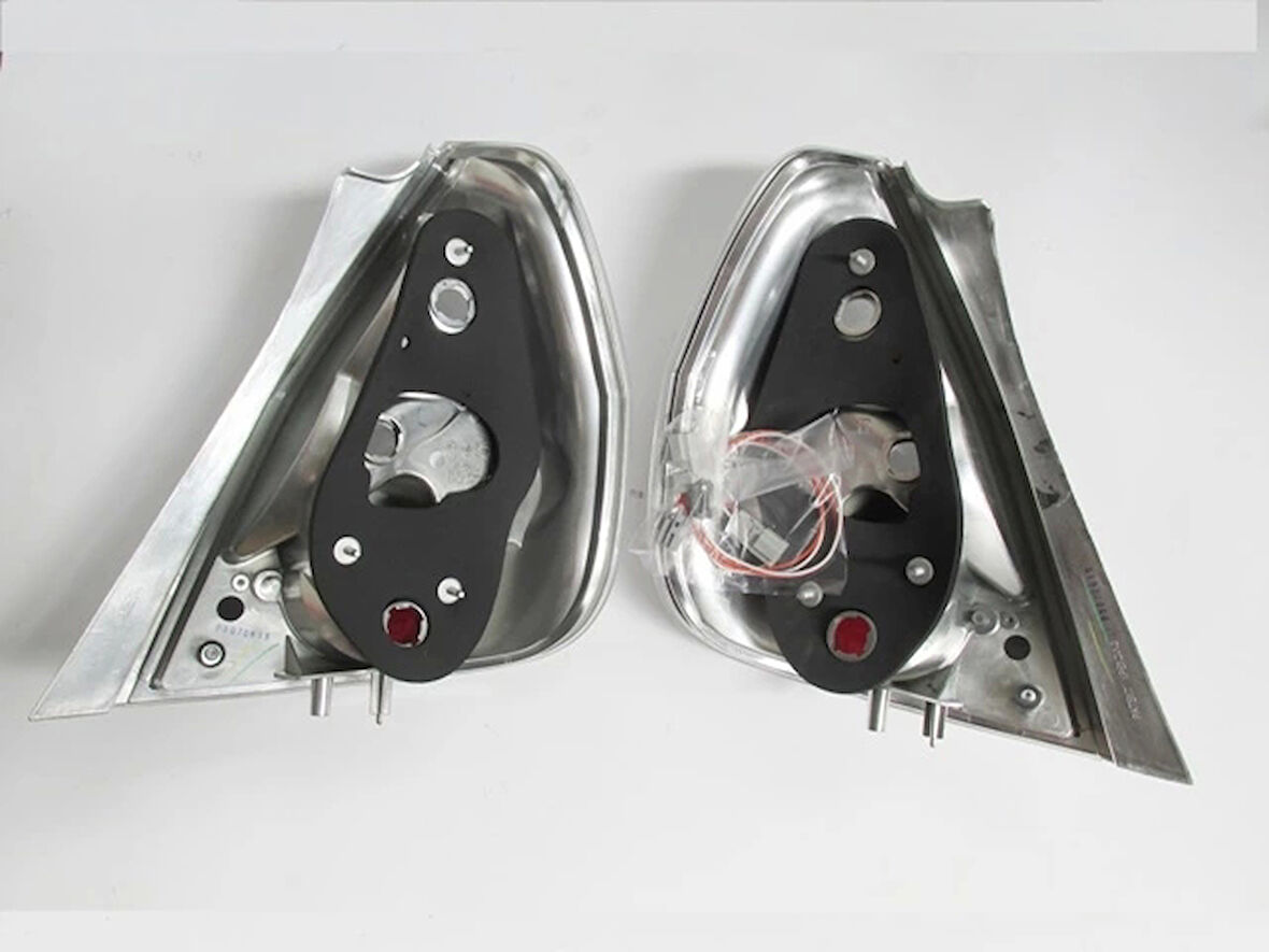 2001-2008 Honda Jazz Modifiye Stop Lambası Sağ-Sol Set 2 Parça Beyaz-Nikelajlı (Tyc) (Adet)