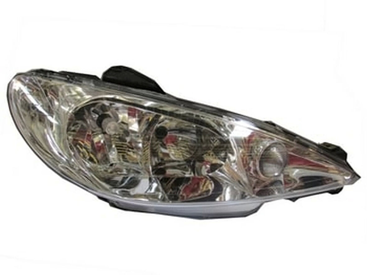 2007-2011 Peugeot 206 Sd Far Lambası Sağ Elektrikli-Motorsuz (Şeffaf Camlı) H7-H7 (Ayfar) (Adet) (Oem No:087276)
