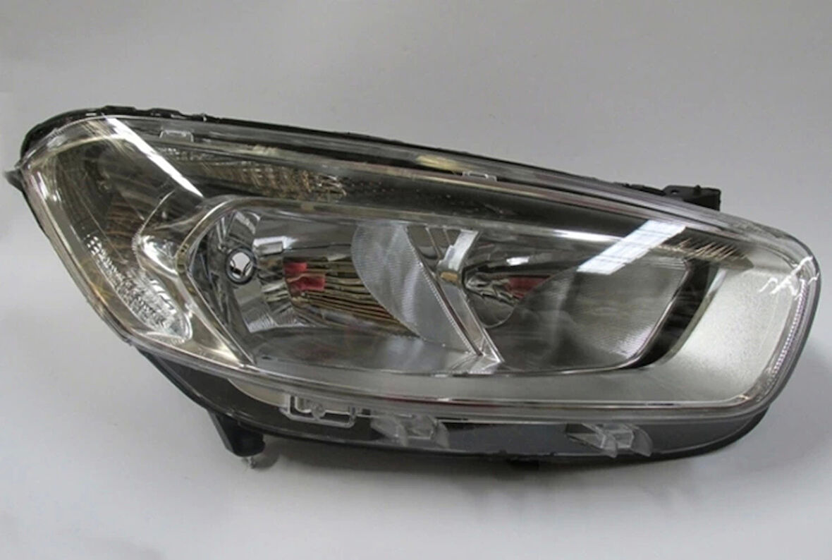 2018-2021 Ford Tourneo Courier Far Lambası Sağ Elektrikli/Motorlu Nikelajlı 9Fişli (H7/H15)(Ayfar) (Oem No:Et7613W029Aj)