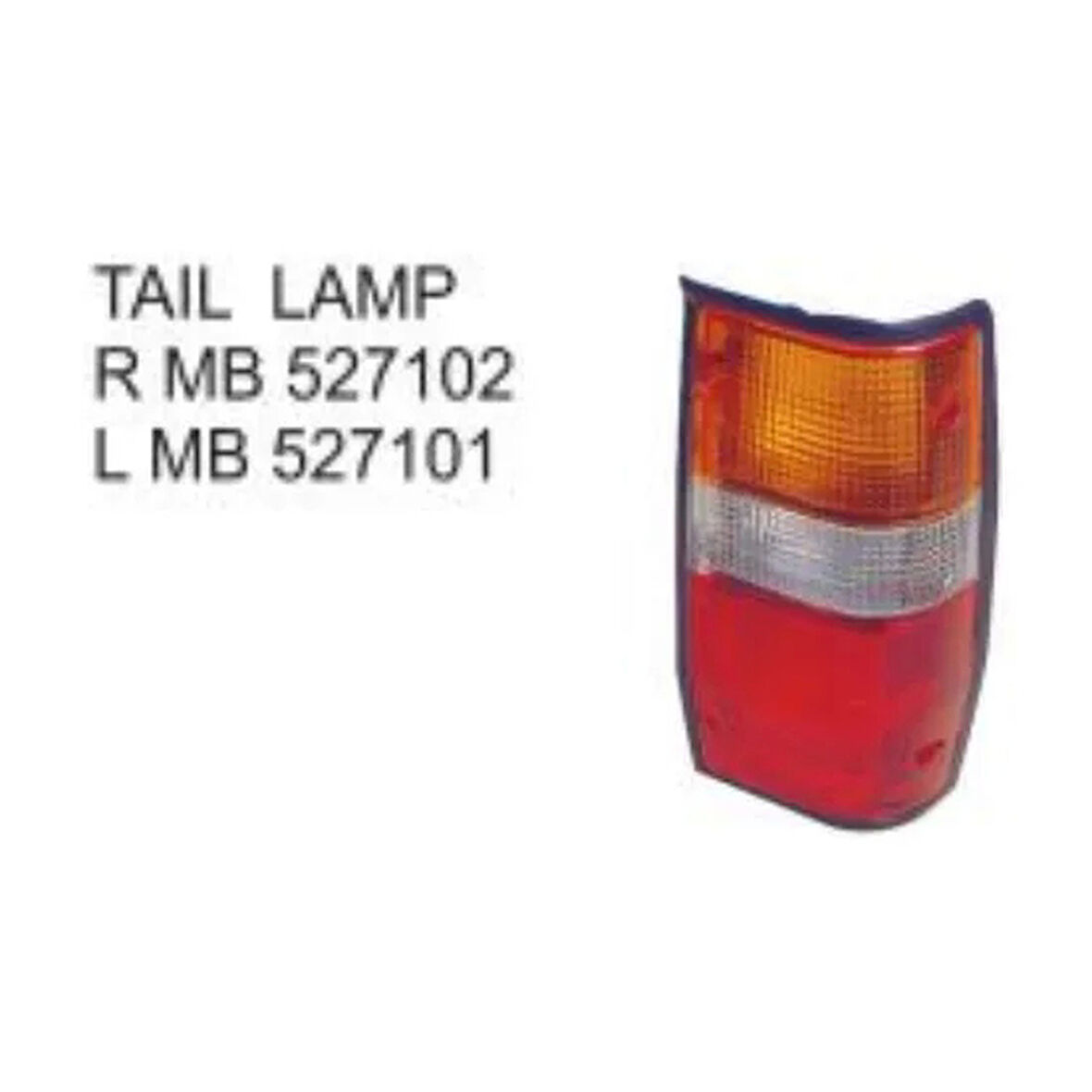 Stop Lambası Sol Krom Japon L200 (K14) 2.5 D 90-94 (Oem No: Mb527103)