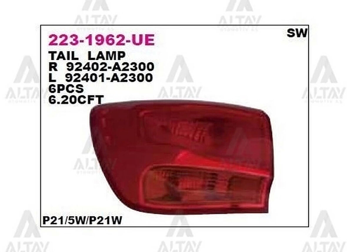 Stop Lambası Ceed 2012-2018 Sw Dış Sol (1 Adet) (Oem No: 92401-A2300)