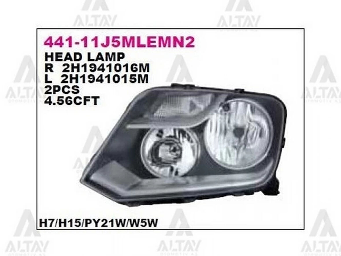 Far Amarok 12= (H7-H15) Sol (1 Adet) (Oem No: 2H1941015M)