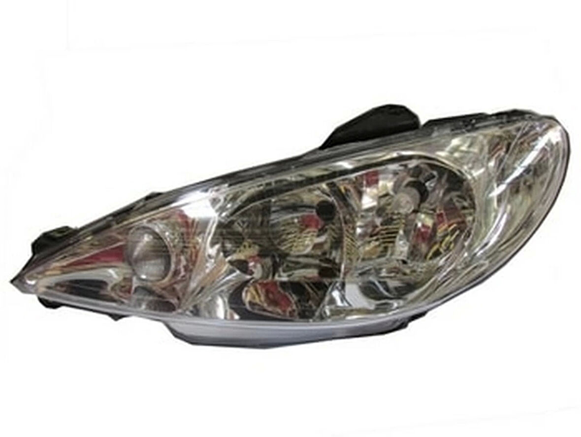 2002-2009 Peugeot 206 Hb Far Lambası Sol Elektrikli-Motorsuz (Şeffaf Camlı) H7-H7 (Ayfar) (Adet) (Oem No:087275)
