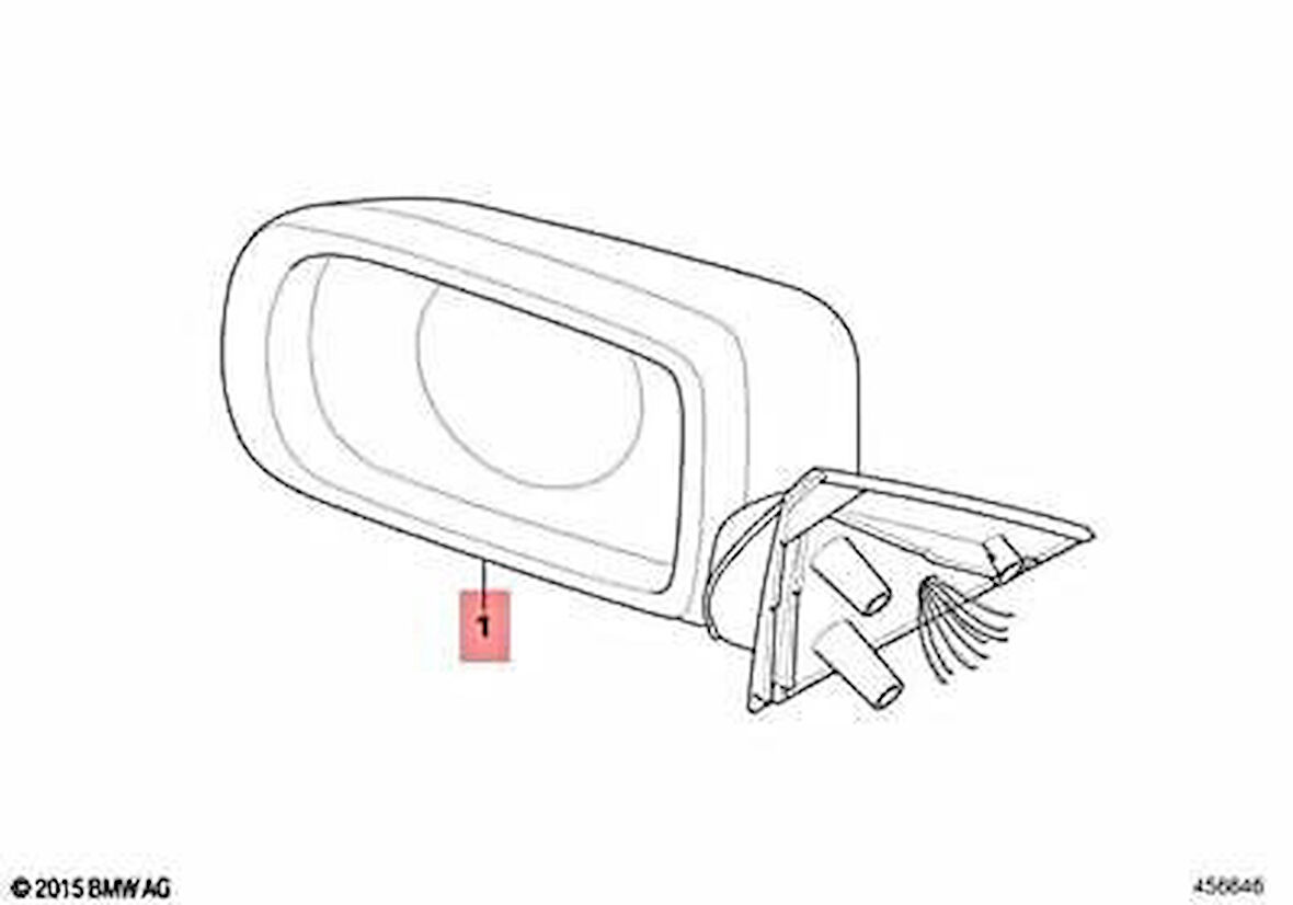 Dıs Dıkız Aynası Sag Elektrikli Katlanir Isitmali Hafizali Kör Noktali Sdn Bmw E39 Bm 1997-2002 (Oem No: 51168266600)