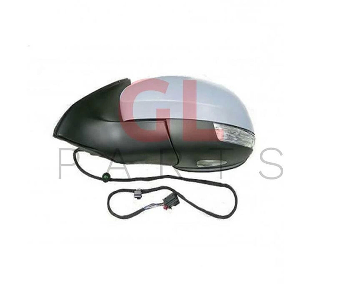Dıs Dıkız Aynası Sol Elektrıklı Katlanır Isıtmalı Astarlı Sınyallı Alt Aydınlatmalı Kör Noktalı Vm-38 Vw Tıguan Bm 07- (Oem No: 5N1857507Q)