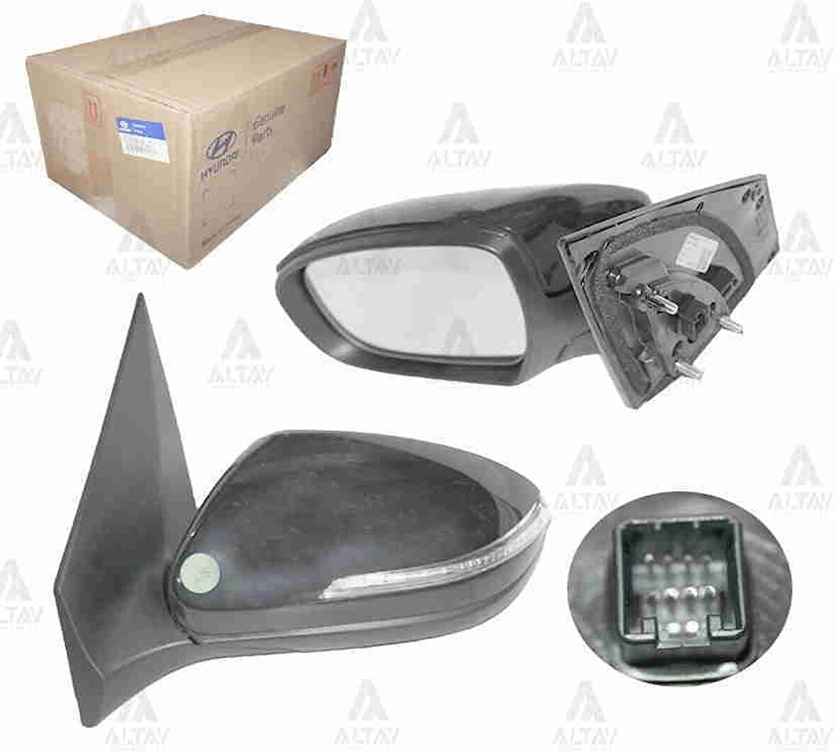 Ayna Dış Dikiz İ20 15-18 Elektrikli Sinyalli Katlanır 8 Fişli Sol (Oem No: 87610-C8150)