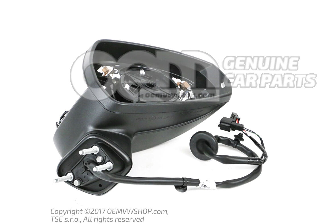 Dış Dikiz Aynası A3 Sedan 13Sonrası Elektrikli, Isıtmalı, Sinyalli, Astarlı Sağ (Oem No: 8V5857410B9B9)