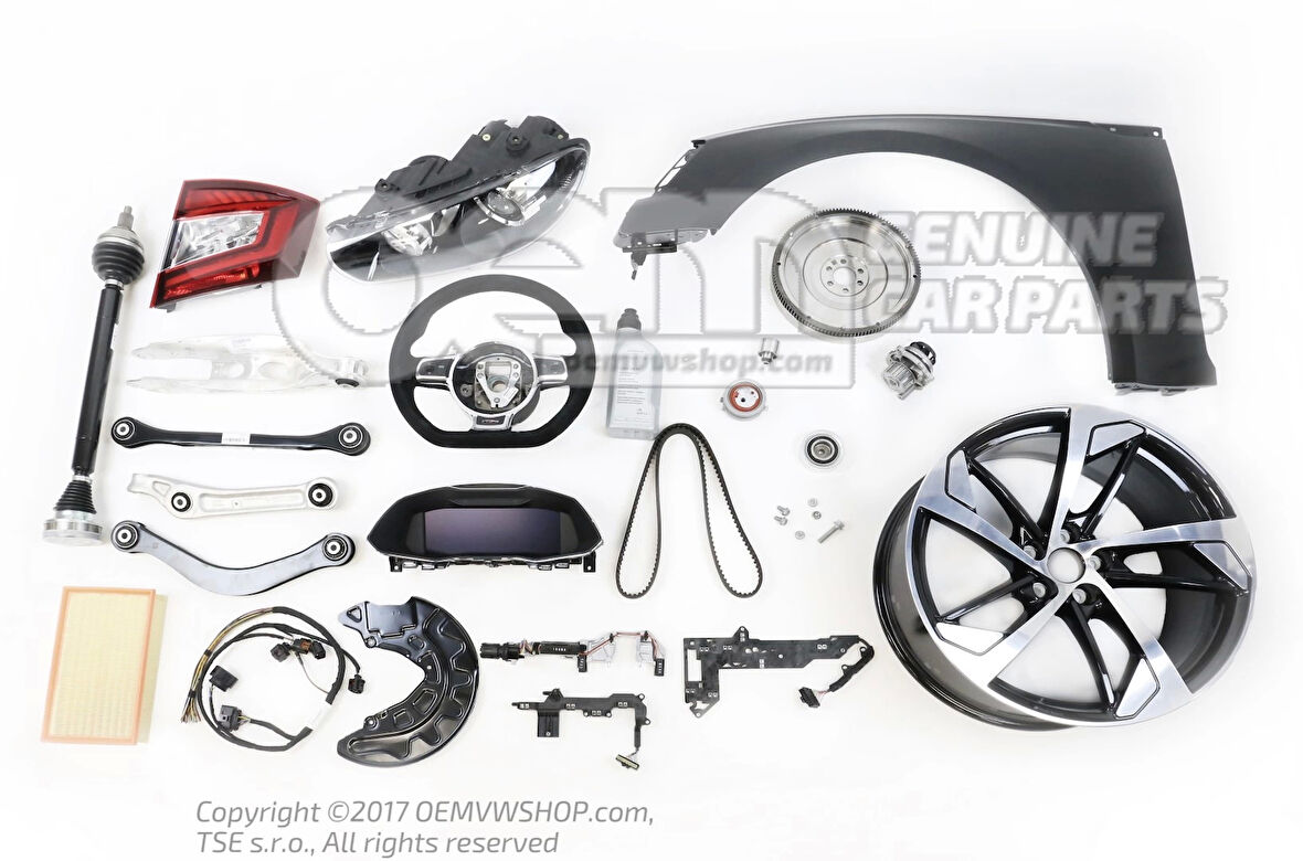 Dış Dikiz Aynası Passat Cc 09-17 Elektrikli, Isıtmalı, Astarlı, Katlanır, Yan-Alt Lambalı Sol (Oem No: 3C8857507Bf9B9)