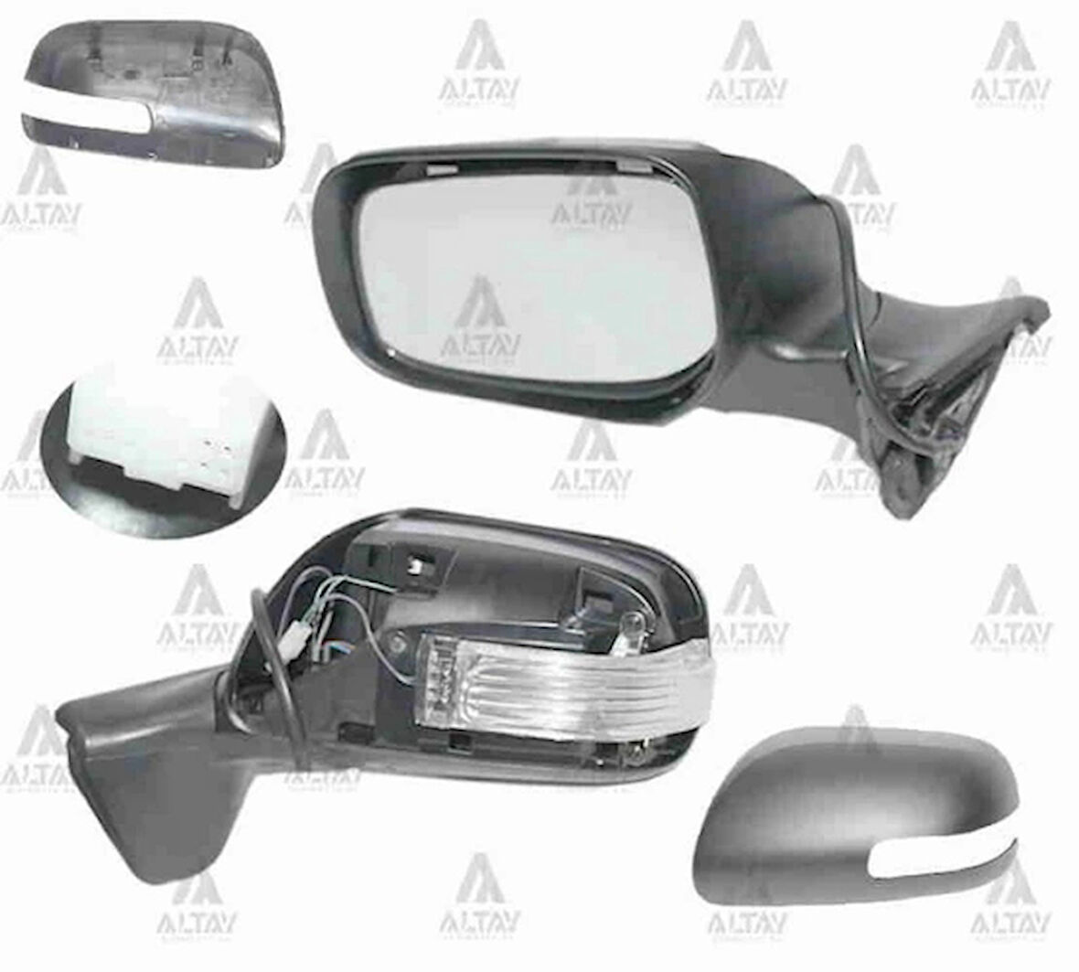 Dış Dikiz Aynası Auris 2010-2012 Elektrikli Isıtmalı Sinyalli Sol (Oem No:87906-02200) (Adet)