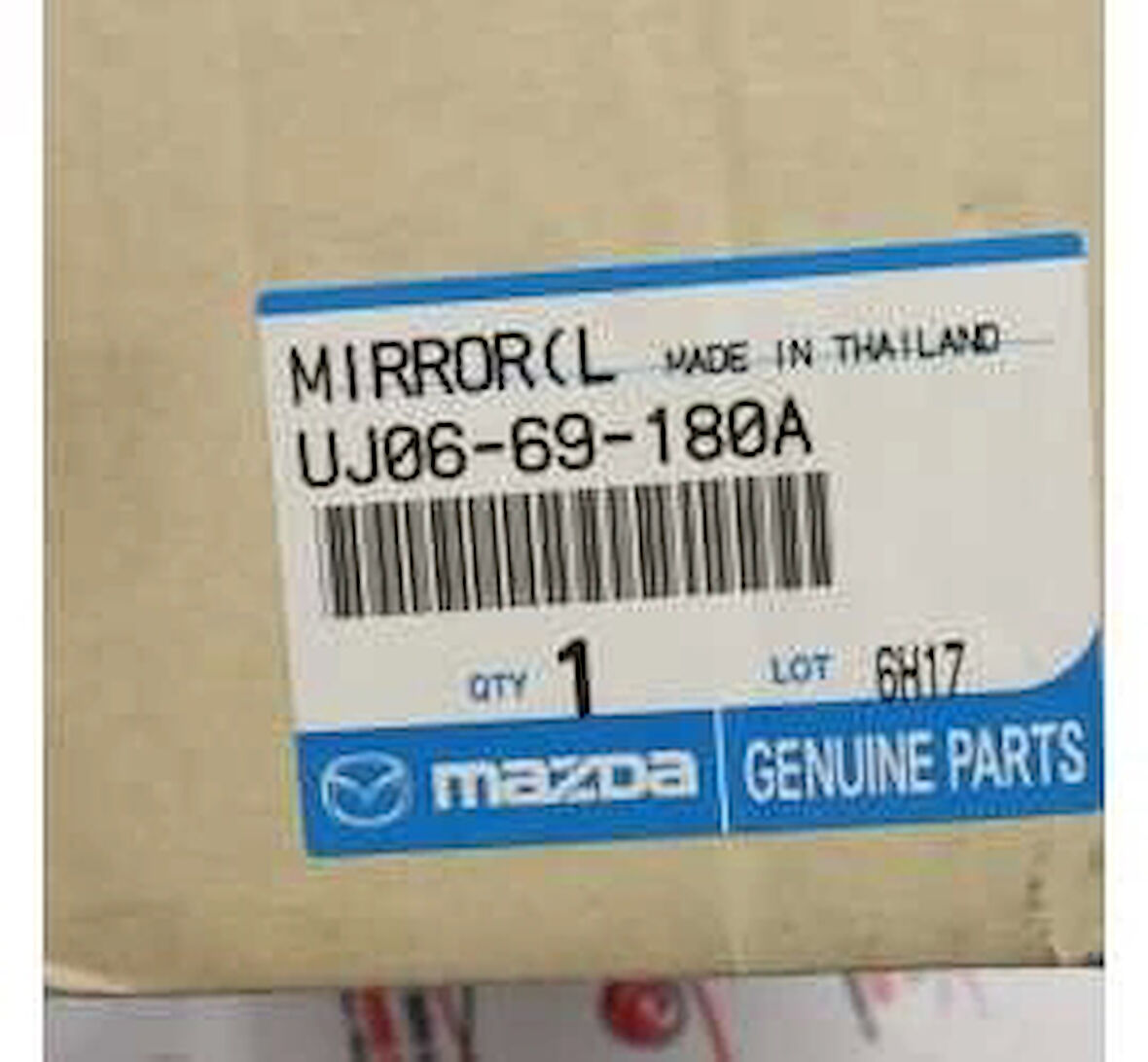 Dış Dikiz Aynası B2500 00-06 Manuel Siyah Sol (Oem No: Uj06-69-180A)