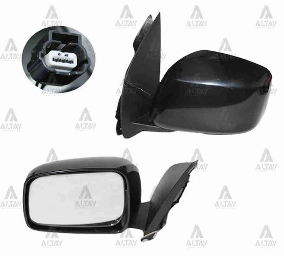 Dış Dikiz Aynası Pıckup 2006 Sonrası  Navara Elektrikli Isıtmalı Siyah Sol (Oem No:96301-Eb110) (Adet)