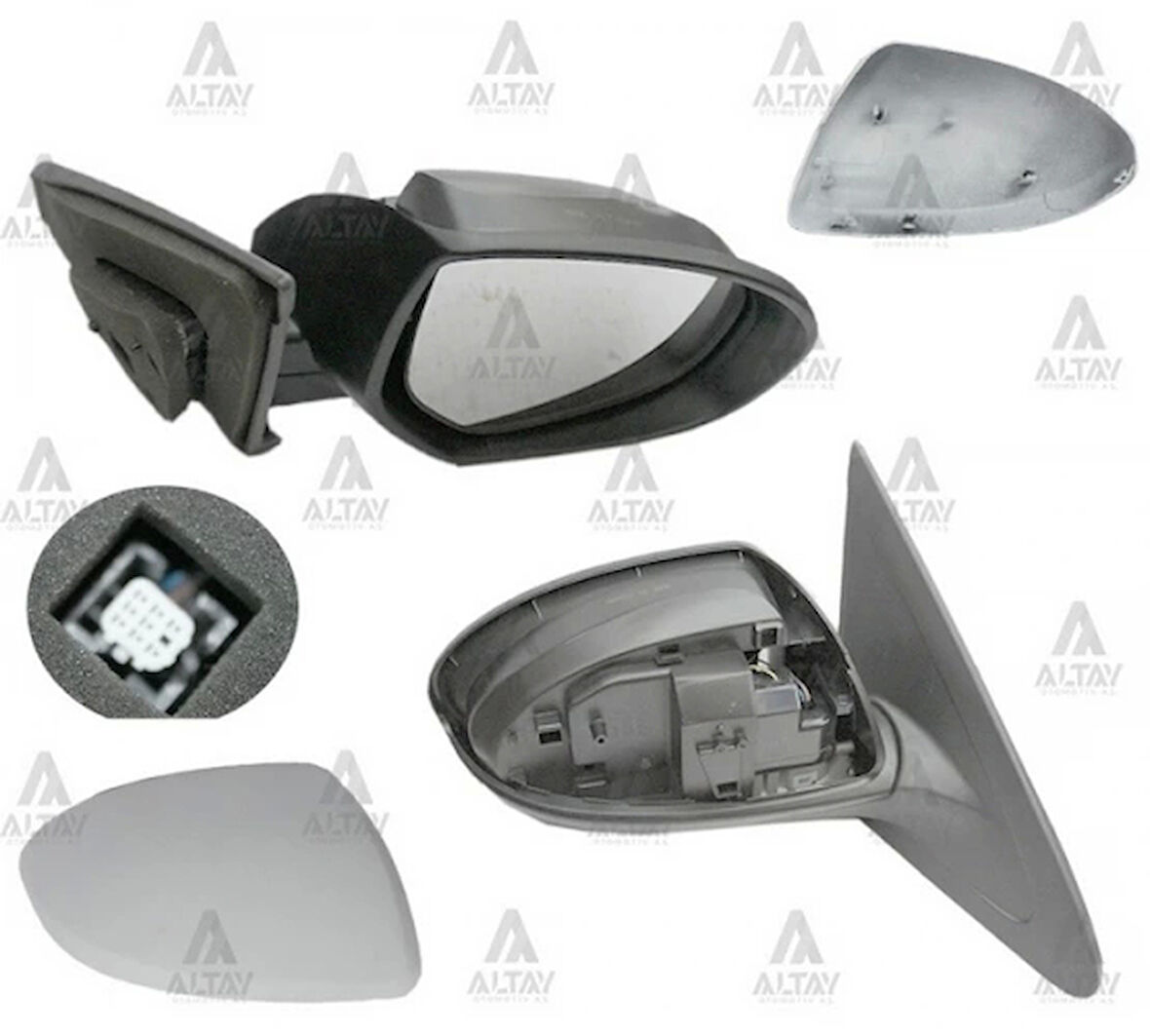 Dış Dikiz Aynası Mazda 3 2009-2013 Elektrikli Isıtmalı Otomatik Katlanır Sağ (Oem No:Bcd2-69-12Zd) (Adet)