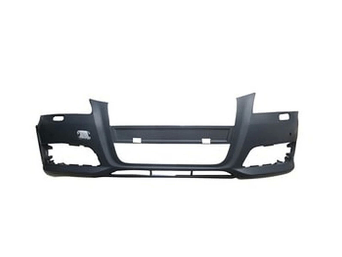 2009-2012 Audi A3 Ön Tampon Gri (Sis-Panjur Delikli-Sensör Delikli-Far Yıkama Delikli) (Tw) (Adet) (Oem No:8P0807105Hgru)