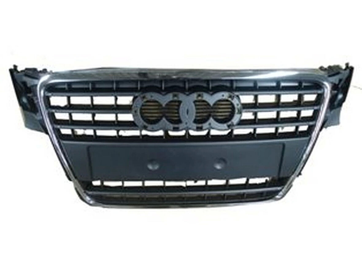 2008-2012 Audi A4 Ön Panjur Koyu Gri (Nikelaj Çerçeveli-Sensör Deliksiz) (Tüv)(Tyg) (Adet) (Oem No:8K08536511Qp)
