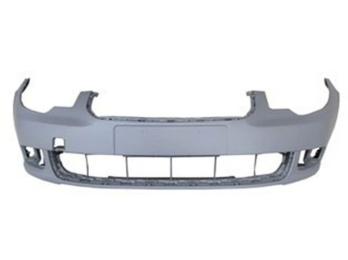 2009-2012 Skoda Superb Ön Tampon Gri (Astarlı Sis-Panjur Delikli-Sensör Deliksiz Bfn) (Adet) (Oem No:3T0807221G)