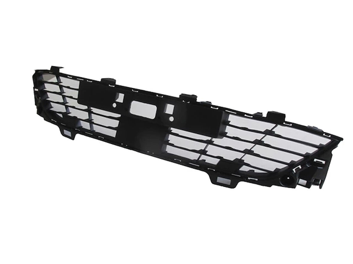 Renault Clıo- 5- Hb- 20/23; Ön Tampon Panjuru Siyah (Sensör Deliksiz) (Oem No: 622541469R)
