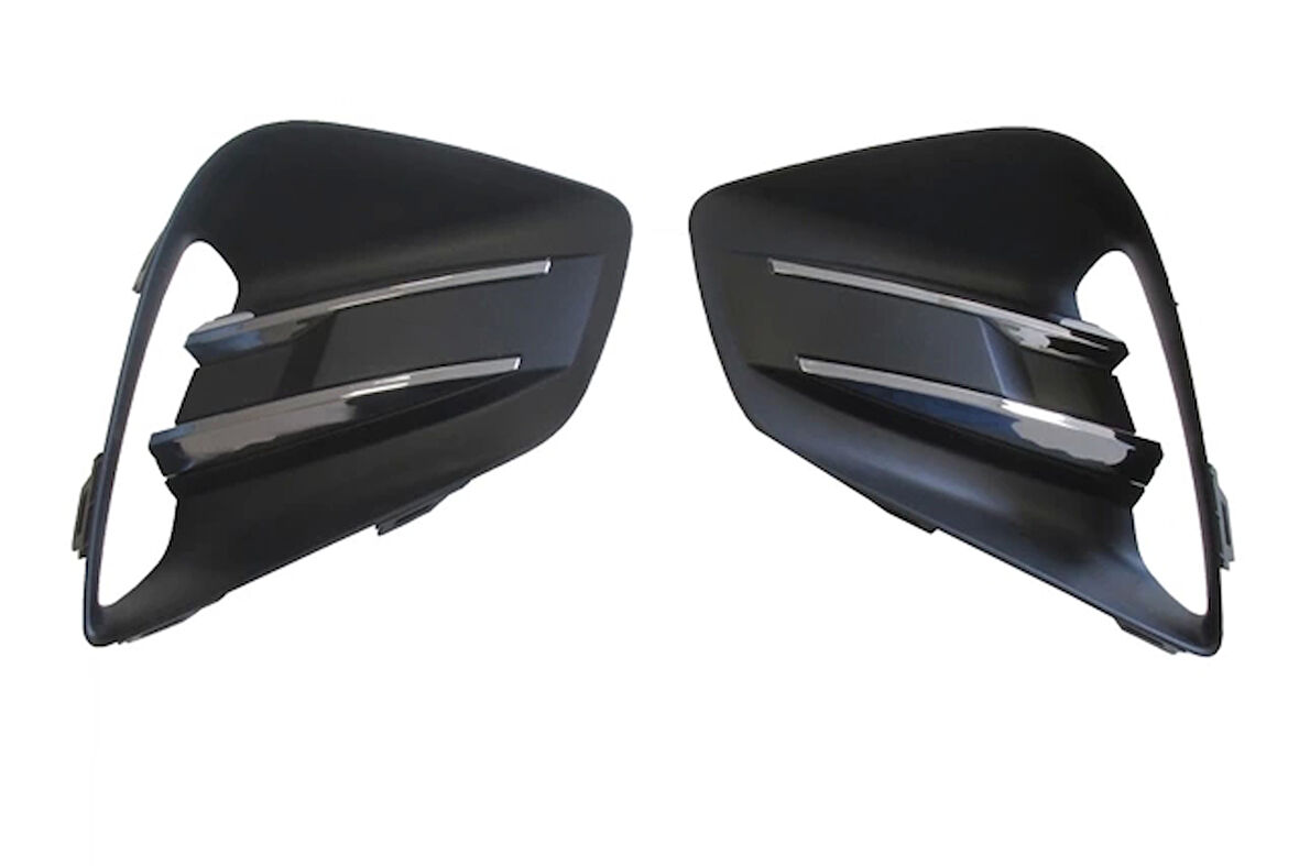 Renault Clıo- 5- Hb- 20/23; Sis Lamba Kapağı Sağ/Sol Set (2 Parça) Sis Deliksiz Nikelajlı (Oem No: 263313919R)