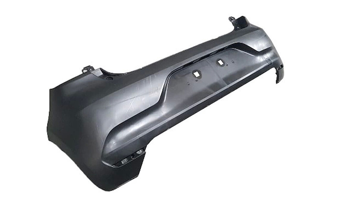 Renault Clıo- 5- Hb- 20/23; Arka Tampon Siyah (Sensör Deliksiz/Çeki Demiri Kapaklı) (Eurobump) (Oem No: 850226333R)