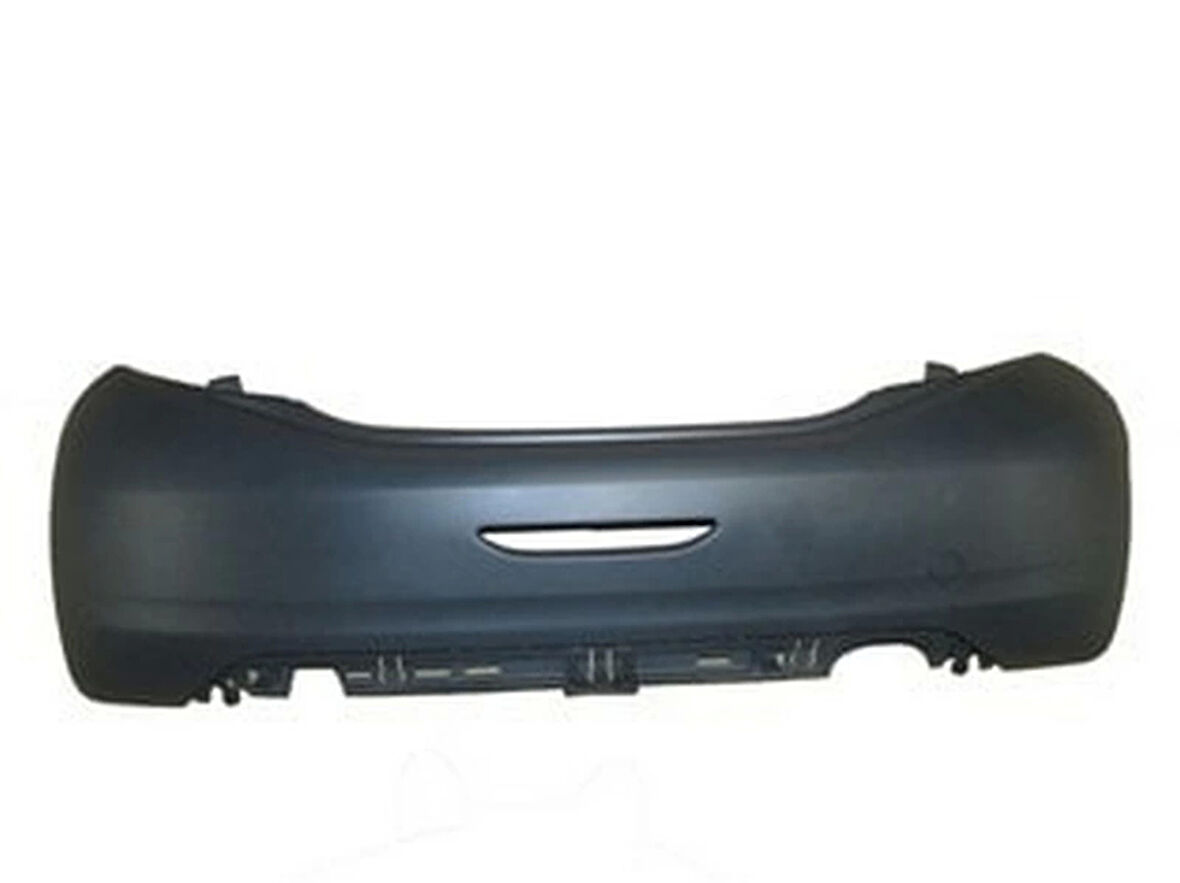 2012-2018 Peugeot 208 Arka Tampon (Astarlı Siyah-Sensör Deliksiz Phıra) (Adet) (Oem No:1607254580)