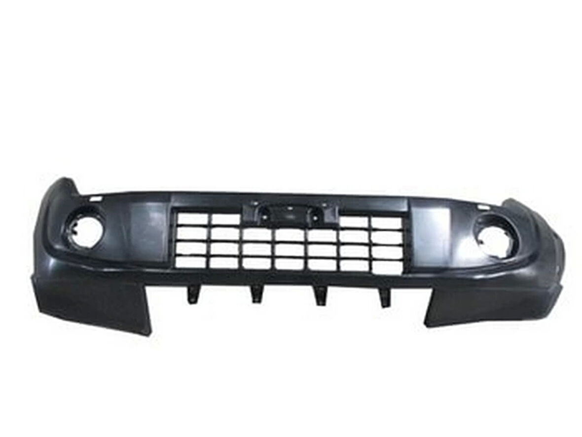 2007-2011 Mitsubishi Pajero Ön Tampon Siyah (Kendinden Panjurlu Sis-Dodik Delikli) (Tyg) (Adet) (Oem No:6400F214)