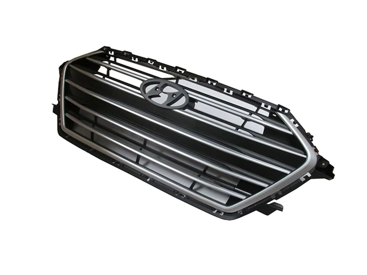 Hyundaı Elantra- 16/18; Ön Panjur Siyah Gümüş Gri Çıtalı (Fpı) (Oem No: 86350-F2000)