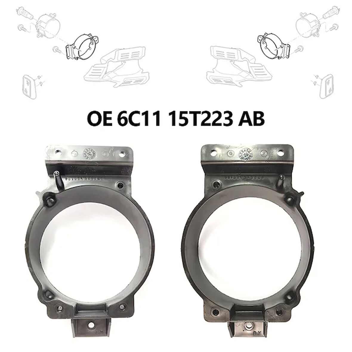 Sıs Far Braketi Sol Ford Transıt V347 Bm 06- (Oem No: 6C11 15T223 Ab)